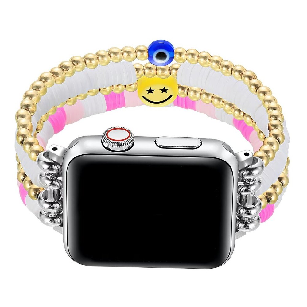 Posh Tech Multi-Color Bestie Beaded Band For An Apple Watch Sizing Universal NEW